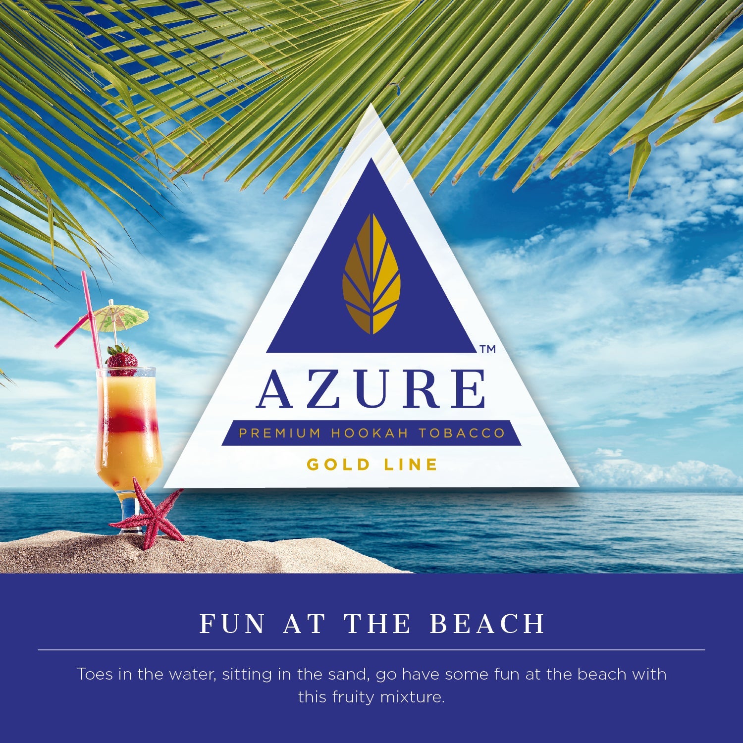 Azure Gold Line 100 gram - Hookah Junkie