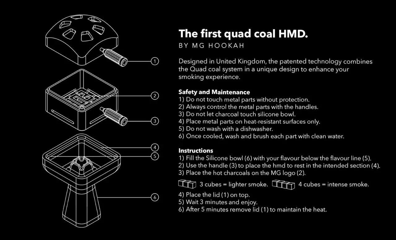 MG HOOKAH ZELUS 1.0 HEAT MANAGEMENT SYSTEM