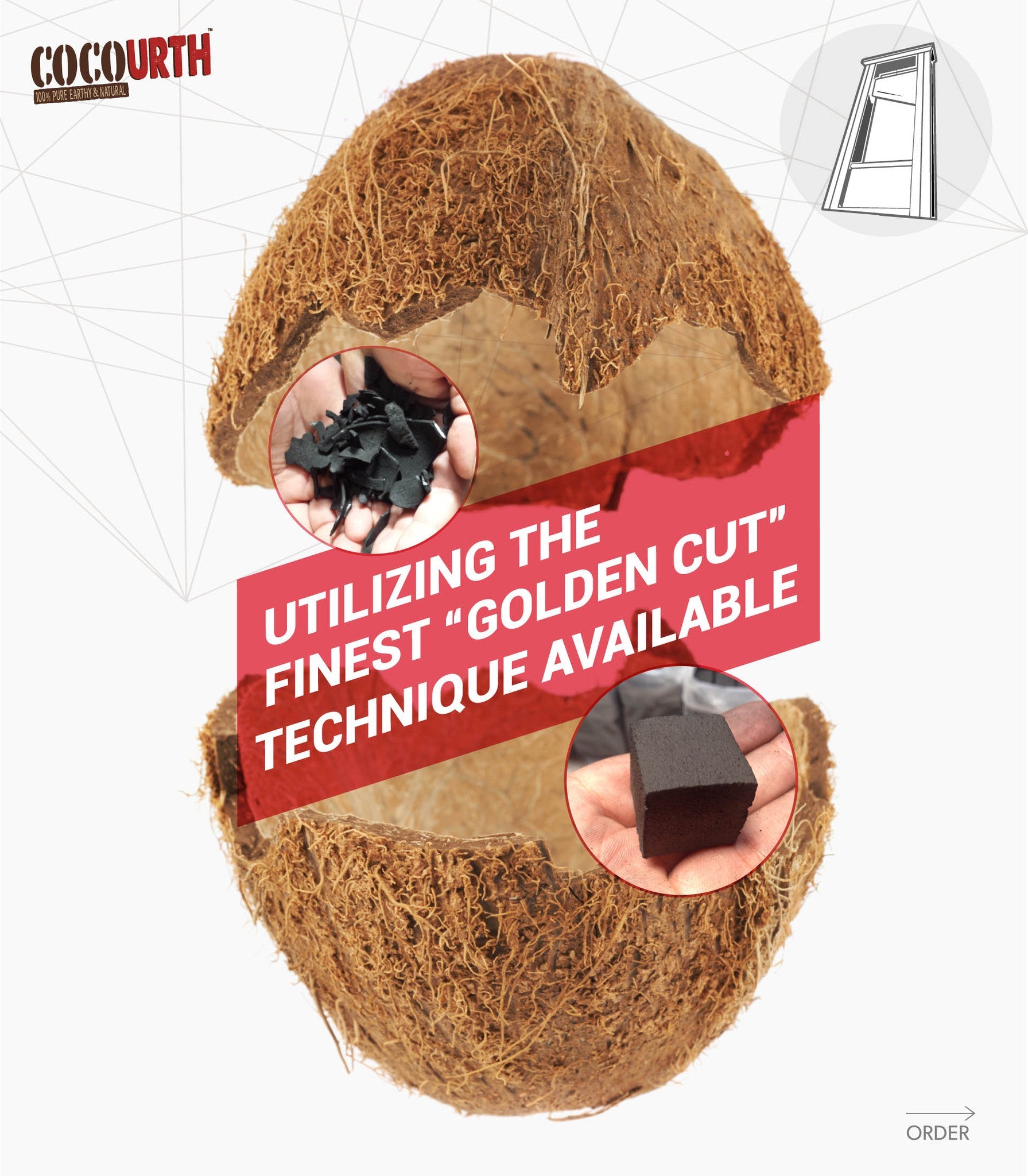 CocoUrth Flat 2 kilo box 192 pieces - Hookah Junkie