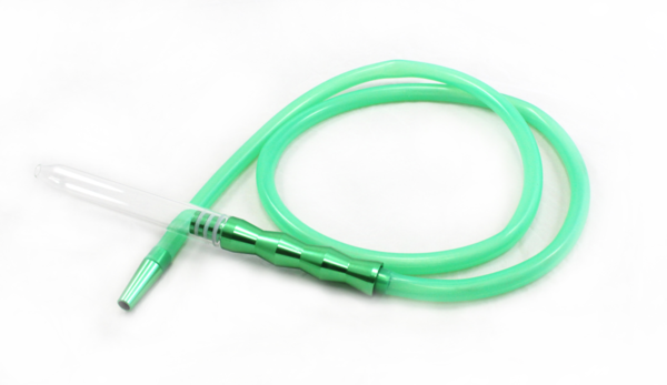 Glass Tip Silicon Washable Hookah Hose