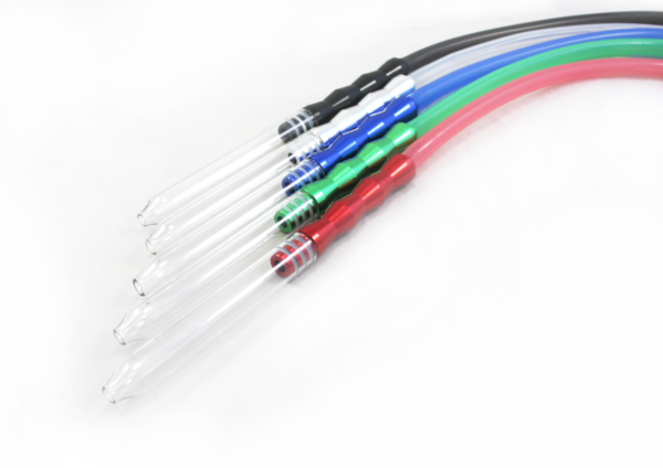 Glass Tip Silicon Washable Hookah Hose