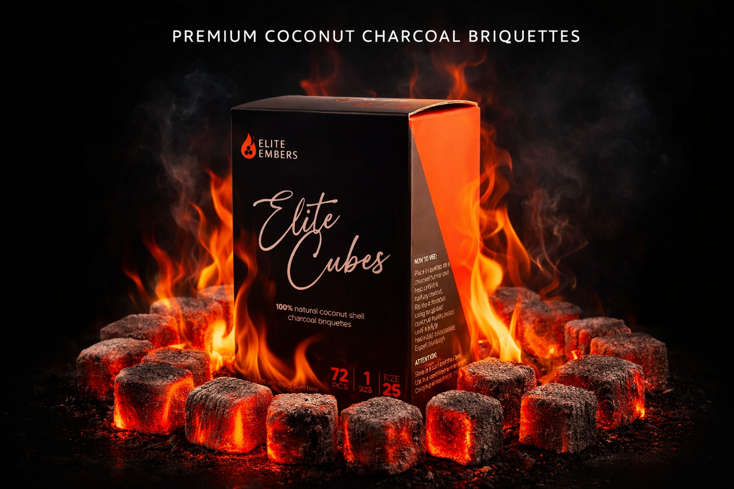 ELITE EMBERS COCONUT CHARCOAL