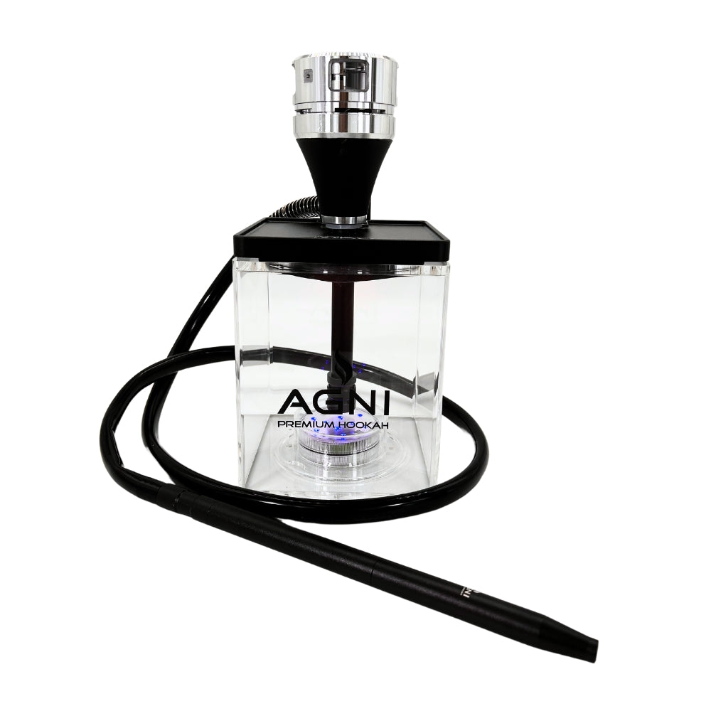 Agni Rock Hookah Square Black