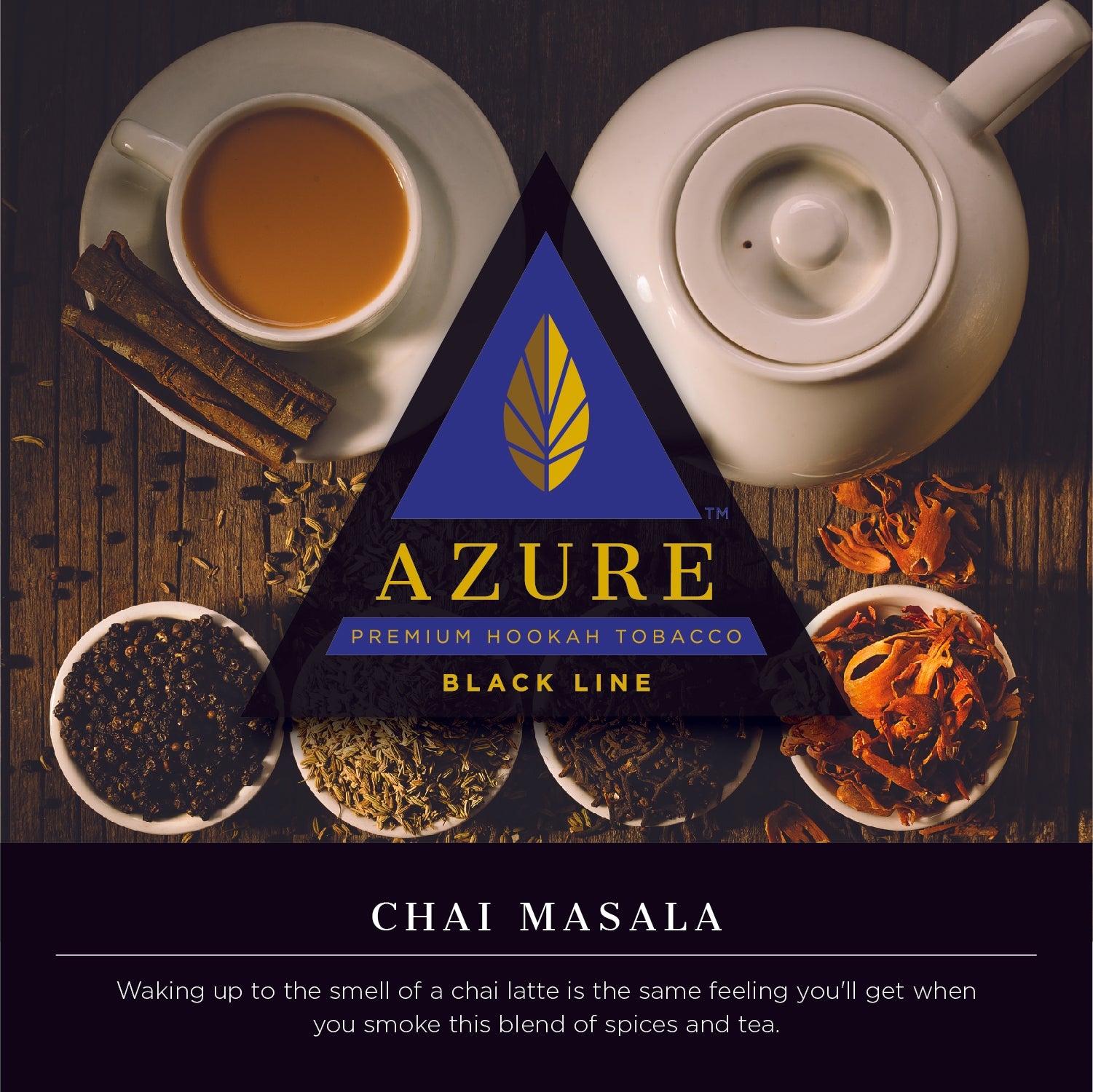 Azure Black Line 100 gram - Hookah Junkie
