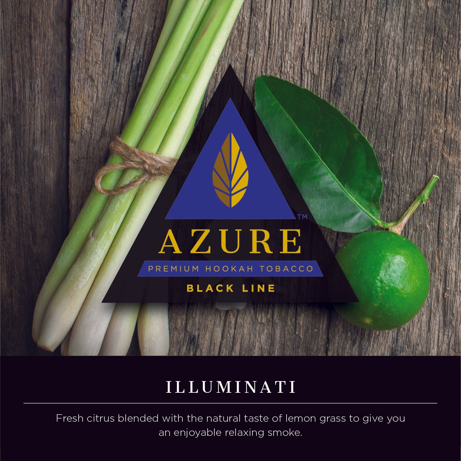 Azure Black Line 100 gram - Hookah Junkie